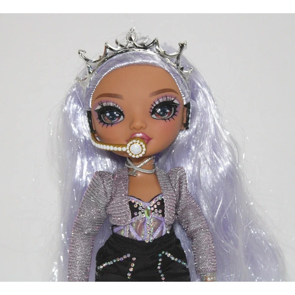 Rainbow High Doll Violet Willow with Crown Microphone‎ and Purple Outfit
